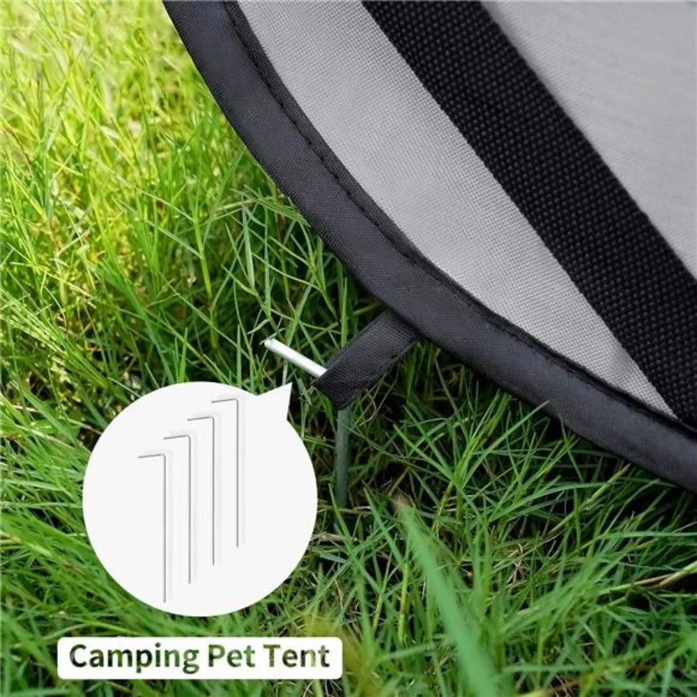 36in Portable Large Dog Bed - Pop Up Dog Kennel, Indoor Outdoor Crate for Pets